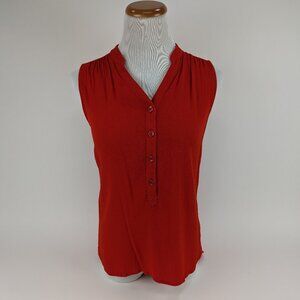 Cabi Dressy Sleeveless Blouse - red